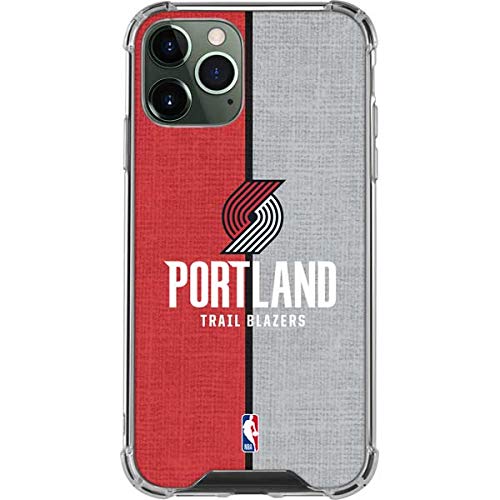 Skinit Clear Phone Case Compatible With Iphone 12 Pro Max   Officially Licensed Nba Portland Trail Blazers Canvas Design