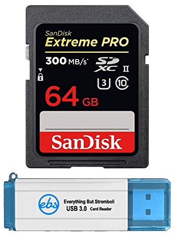 Sandisk 64Gb Extreme Pro Uhs Ii Sd Memory Card Works With Canon Mirrorless Camera Eos R10, Eos R7 (Sdsdxdk 064G Gn4In) C10 U3 V9