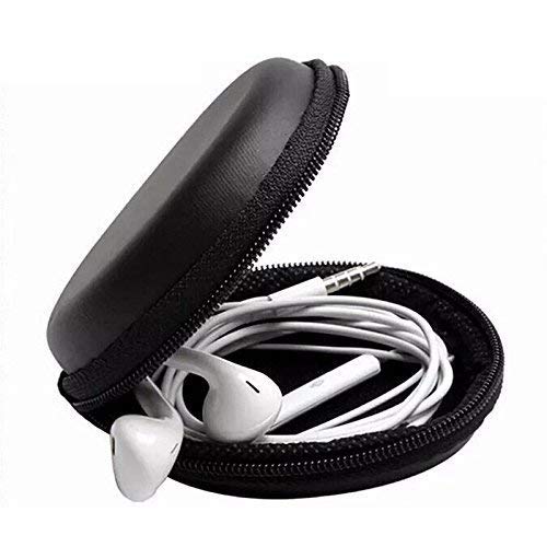Wolfano Multi Purpose Pocket Storage Case With Cable Protector For Headphone, Pen Drives, Memory Card, DataCable (Black)  2 Pi