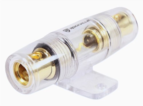 Rockville Rwk42 4 Gauge 4 Chan Car Amp Wiring Installation Wire Kit (2) Rca'S,Black