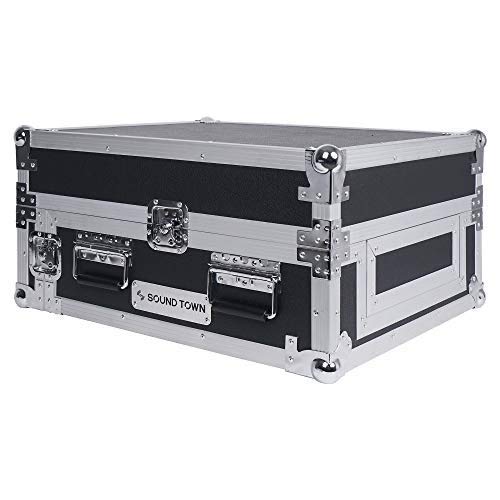 Sound Town 2U Glide Style Rack Case With 11U Slant Mixer Top, 20.7� Rackable Depth And Laptop Platform   Pro Tour Grade (Stmr 2Ult)