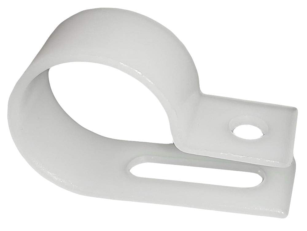 1/4'' Electriduct Heavy Duty Nylon Cable Clamps Mouting Wire Clips   250Pcs | White