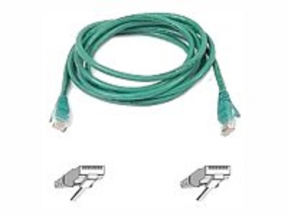 Belkin A3L791 10 Grn S Cat5E Patch Cord Snagless, Green  10Ft