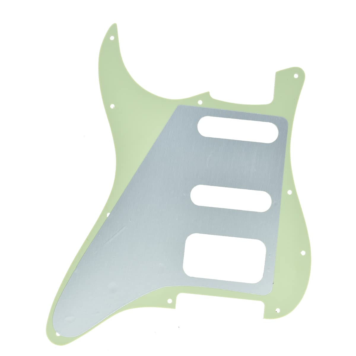 Dopro 11 Hole Strat Hss Guitar Pickguard 3 Screw Humbucking Pickup Mount Fits American Fender Stratocaster Mint Green