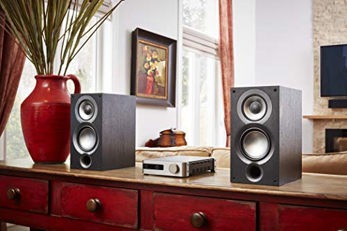 Elac Uni Fi 2.0 Ub52 Bookshelf Speakers (Pair), Black (Ub52 Bk)