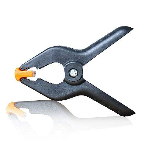 Slow Dolphin Heavy Duty Spring Clamps Clip 4.5 Inch For Muslin/Paper Photo Studio Backdrops Background 6 Pack(Yellow & Black)