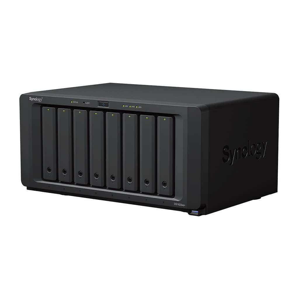 Synology Diskstation Ds1823Xs+ 8-Bay + 2 X Nvme, 3.5 Diskless, 2Xgbe + 1X10Gbe, Amd Ryzen V1780B, 8Gb Ram , 5 Yr - Synology Driv