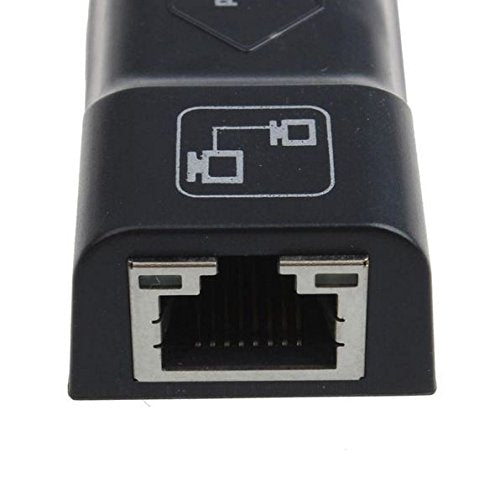TV xStream Ethernet Adapter for Streaming Sticks - 100Mbps Speed, Micro USB Power, Black, Model 43272-6325