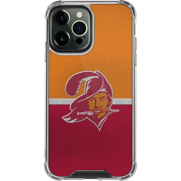 Skinit Clear Phone Case Compatible With Iphone 13 Pro Max   Officially Licensed Nfl Tampa Bay Buccaneers Vintage Design