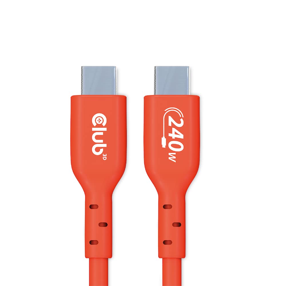 Club 3D Cac-1511 Usb2 Type C To Type C Certified Bi-Directional Cable With 240W Charging, 480Mb Data Transmission Epr 1M - 3.28F