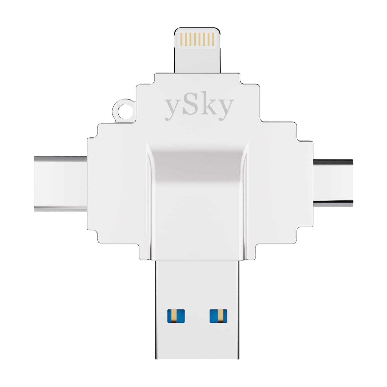 Mfi Certified 256Gb Photo Stick For Iphone Flash Drive,4 In1 Usb Memory Stick Flash Drives For Iphone/Ipad/Android/Pc/Mac, Exter