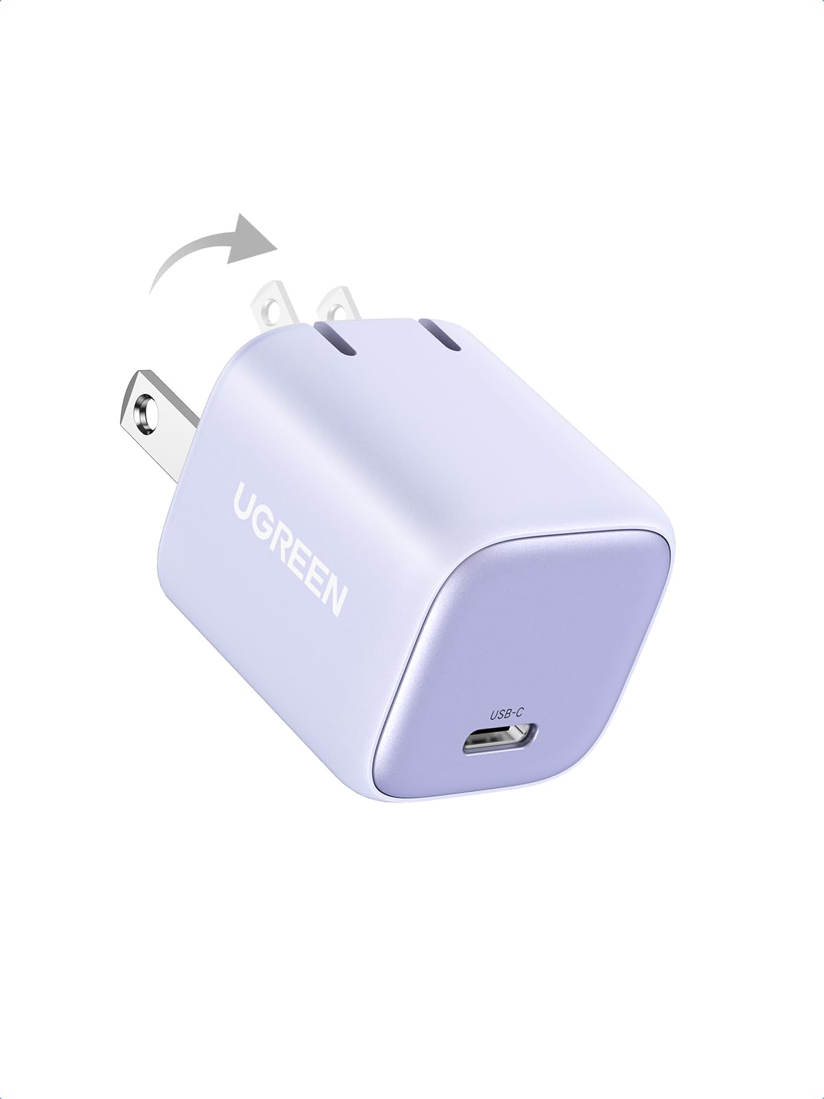 UGREEN 30W USB C Charger, Nexode Foldable GaN PPS Compact Fast Wall Charger Block, USB-C Power Adapter for iPhone 17/16/15/14, G