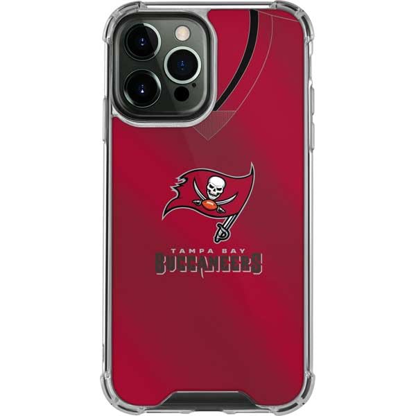 Skinit Clear Phone Case Compatible With Iphone 13 Pro Max   Officially Licensed Nfl Tampa Bay Buccaneers Team Jersey Design