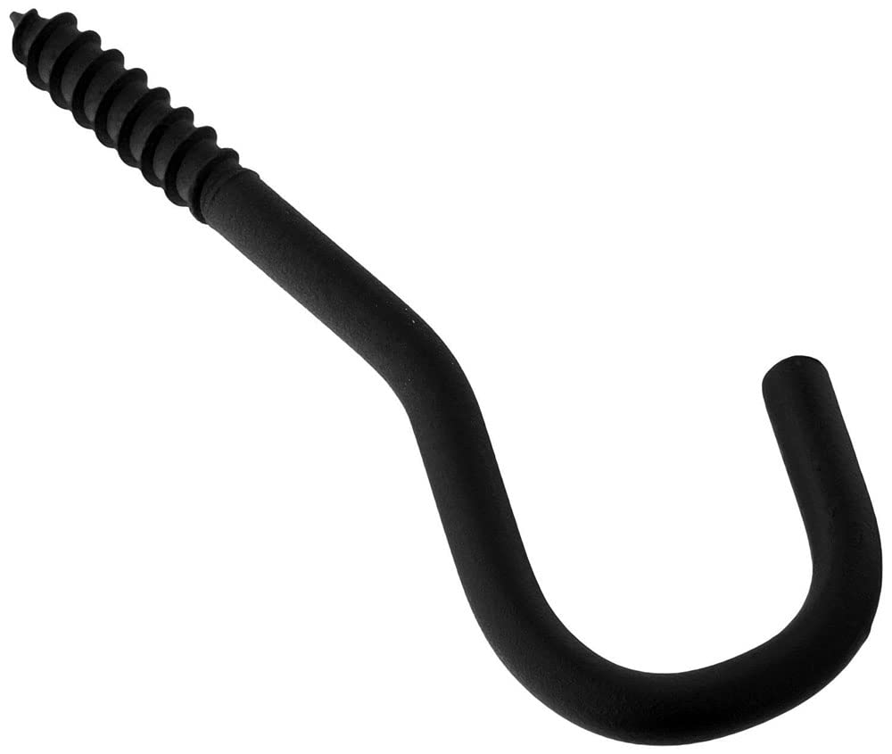 Village Wrought Iron Ceiling Screw Hook Anchor .75in Opening