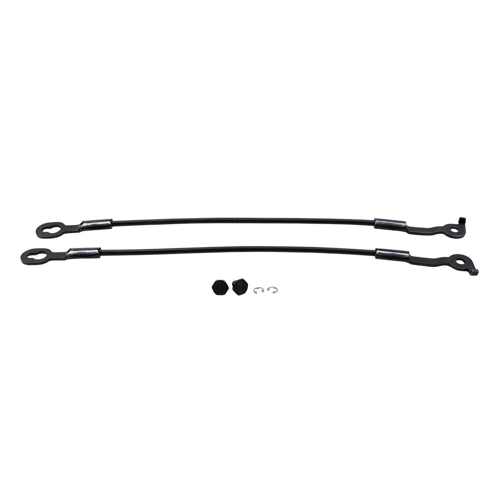 Brock Replacement Driver And Passenger Tailgate Support Cable Set With Pin And Clip Compatible With 1994 2004 S10 Sonoma Pickup