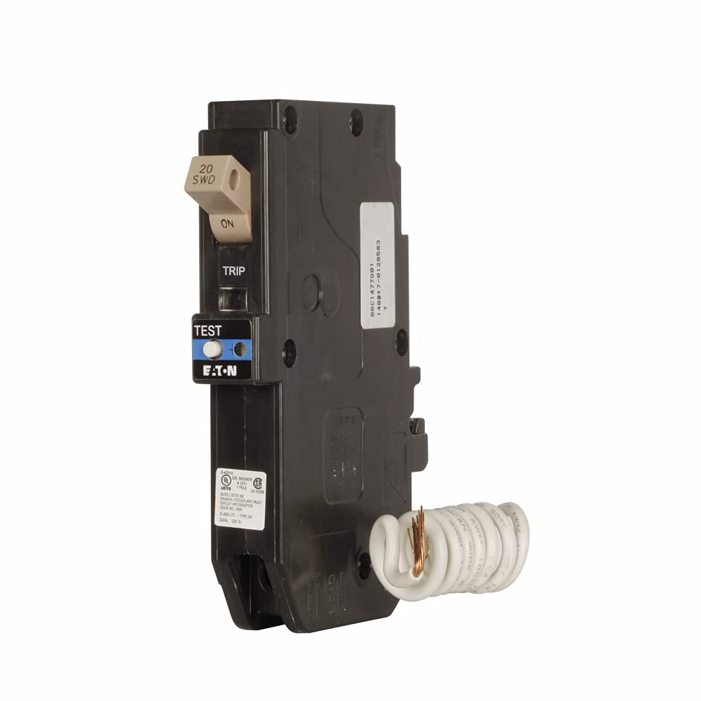Eaton Cutler Hammer Eaton Chfn120Df (New Version Of Chfafgf120) Pigtail Connection Dual Function Afci/Gfci Circuit Breaker 1 Pol