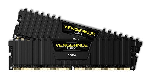 Corsair Cmk32Gx4M2A2400C16 Vengeance Lpx 32Gb (2X16Gb) Ddr4 2400 (Pc4-19200) C16 For Ddr4 Systems - Black