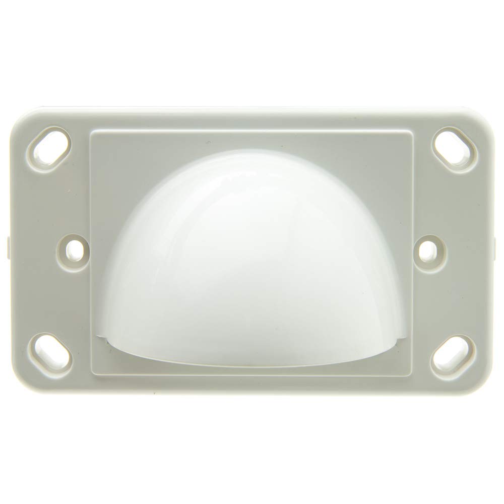 Brush Style Cable Pass-Through Wall Plate Insert With Half-Moon Cover, Single Gang, White