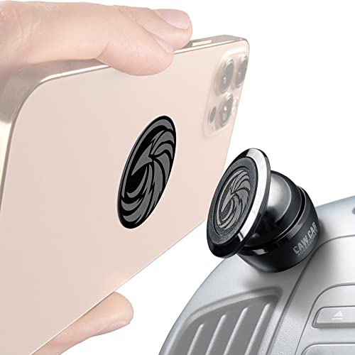Universal Car Phone Mount Magnetic   All Metal Car Mount For Smartphone & Gps   Cell Phone Holder For Car Dashboard. +100 To Saf