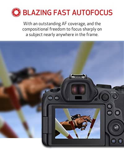 Canon EOS R6 Mark II Mirrorless Camera RF24 105mm F4 7.1 is STM Lens Kit, Full Frame Hybrid Camera, 24.2 Megapixel CMOS Sensor, Photo and Video Capabilities, Black