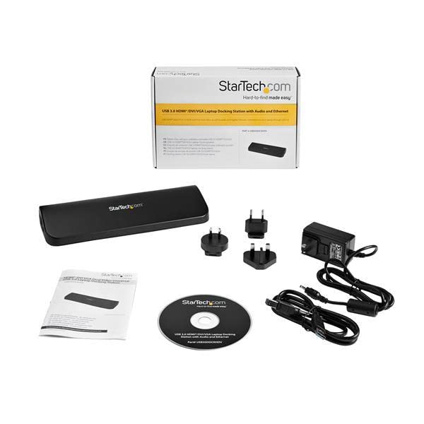 2Rz4954 - Startech.Com Hdmi Dvi Vga Dual Video Universal Usb 3.0 Laptop Docking Station