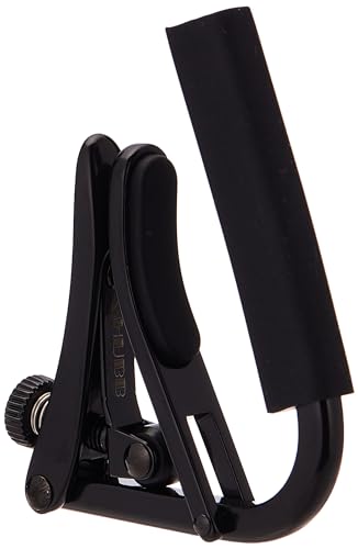 C1K Shubb Capo Noir Series Acoustic Guitar Capo   Black Chrome