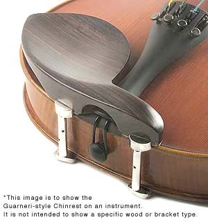 Guarneri 3/4 4/4 Violin Chinrest   Boxwood With Hill Bracket