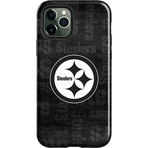 Skinit Impact Phone Case Compatible With Iphone 12 Pro   Officially Licensed Nfl Pittsburgh Steelers Black & White Design