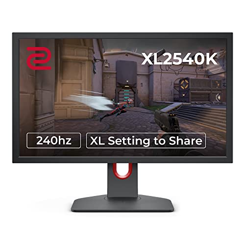 Benq Zowie Xl2540K 24.5 Inch 240Hz Gaming Monitor | Smaller Base | Flexible Height & Tilt Adjustment | Xl Setting To Share | Cus