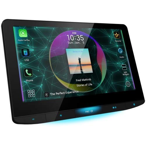 Jvc Kw Z1000W Bluetooth Car Stereo Receiver With Usb Port  10.1'' Floating Touchscreen Hd Display, Am/Fm Radio   Mp3 Player   Do