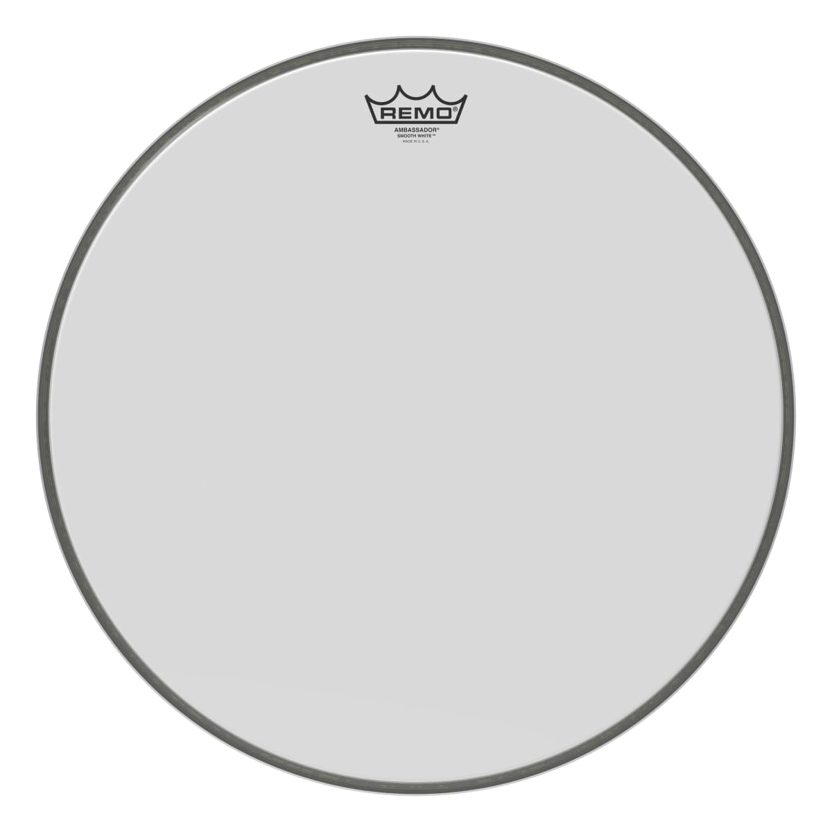 Remo Ambassador Smooth White Bass Drumhead, 18inch