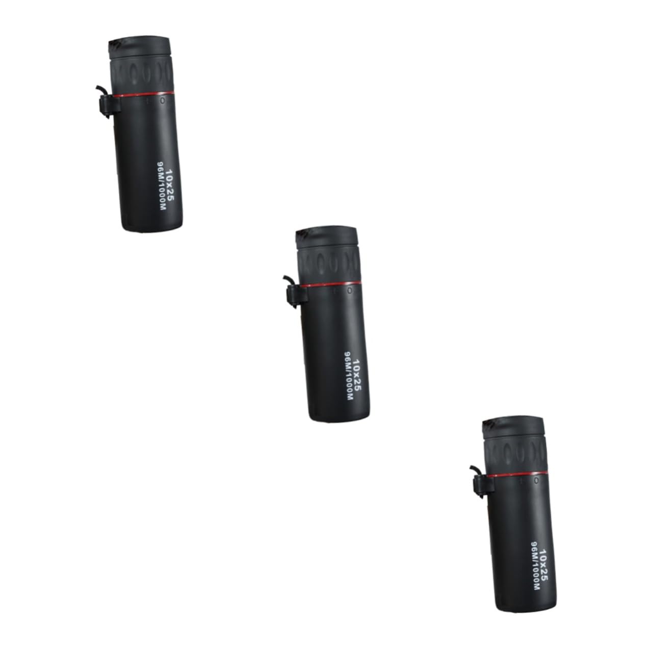 INOOMP 3pcs 10x25 Compact Mini Telescope for Travel Sturdy Scope for Outdoor Activities