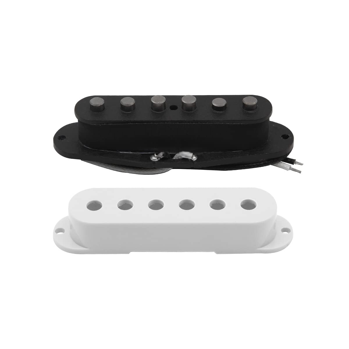 Fleor Single Coil Pickup Alnico 5 Guitar Neck/Middle/Bridge Pickups Set Staggered, White