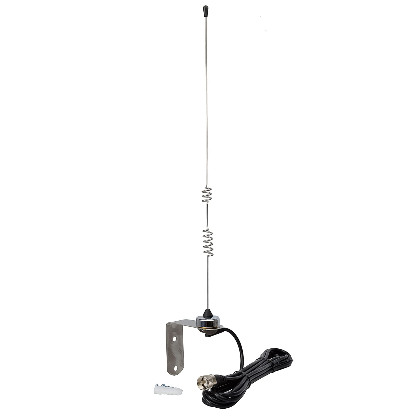Twayrdio Nmo Antenna Dual Band Vhf Uhf 2M/70Cm Amateur Radio Antenna L Bracket Mount W/ 13Ft Rg58 Coax Cable Nmo To Pl259 Connec