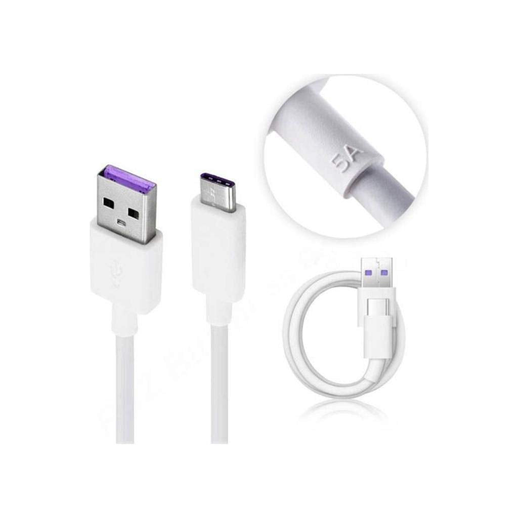 Huawei Super Charge Protocol Data Cable With Usb Type C Connector White