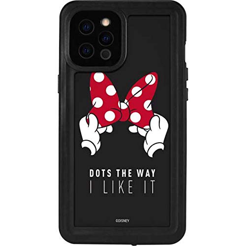 Skinit Waterproof Phone Case Compatible With Iphone 12 Pro Max   Officially Licensed Disney Minnie Mouse Dots The Way Design
