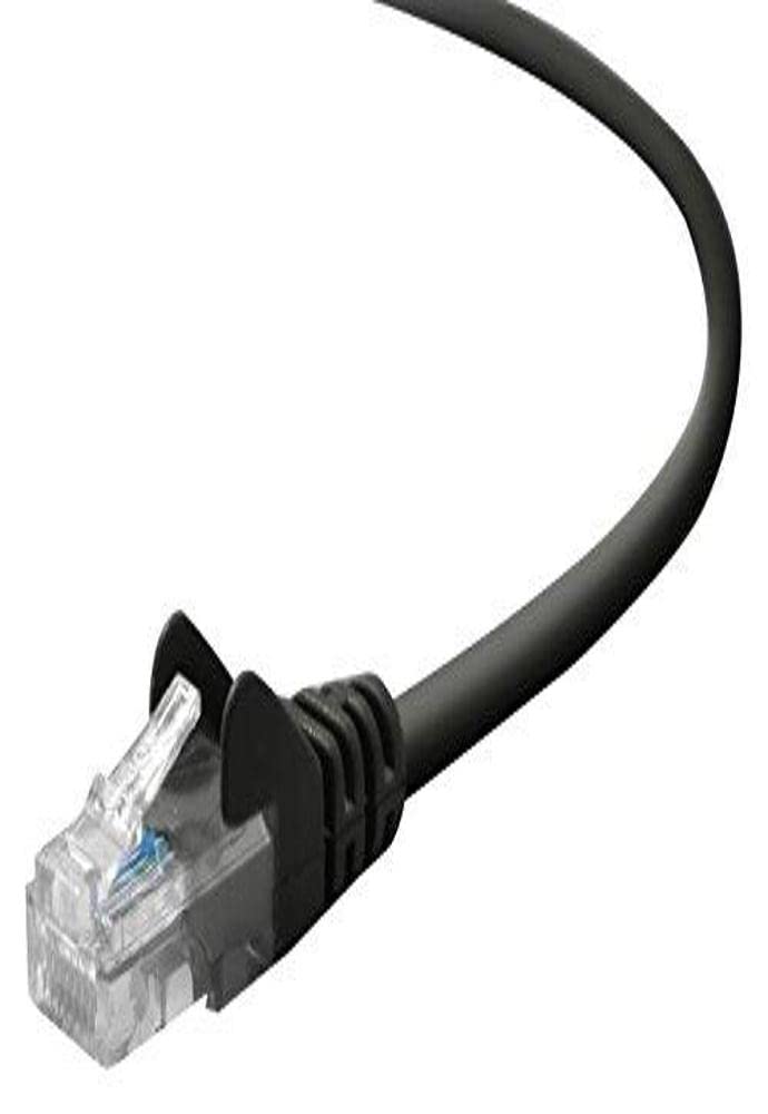 Belkin 1 Foot Cat5E Snagless Patch Cable (Black)