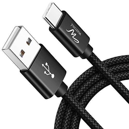 Wayona 65W/3A Fast Charging 2M/6Ft Long Braided Type C Cable, 480Mbps Data Sync, Qc3.0 Compatible For Samsung Galaxy M34 M14 F15