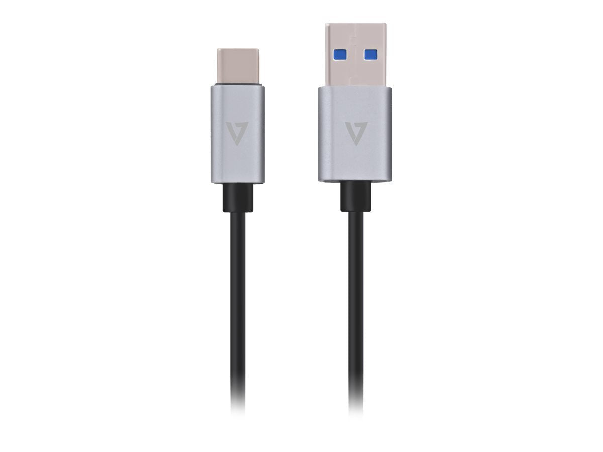 V7 V7U3.1C 1M Alugr 1Nc Usb C Cable 3' 24 Pin Usb C (M) To 9 Pin Usb Type A (M), Black