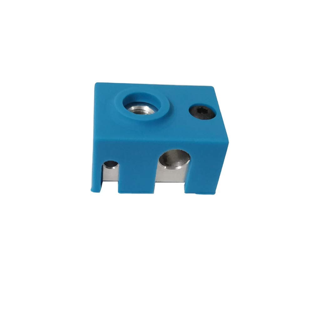 5X High Precision 3D Printer Heater Block Silicone Cover Thermal Protection Socks Compatible With V6 Pt100 Heated Block Hotend A