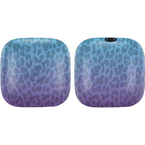 Skinit Decal Audio Skin Compatible With Powerbeats Pro   Cheetah Print Purple And Blue Design