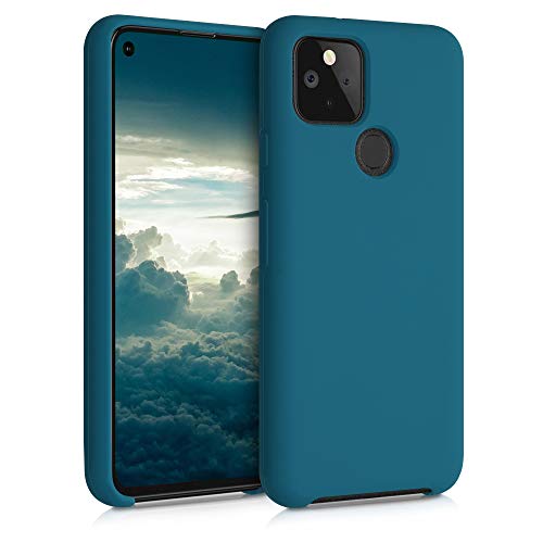 Kwmobile Case Compatible With Google Pixel 5 Case   Tpu Silicone Phone Cover With Soft Finish   Teal Matte