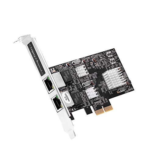 Siig Dual 25G 4 Speed Multi Gigabit Ethernet Pcie Network Card, Pcie 20 X2 To Dual Rj 45, 25Gbase T, Nbase T, 2500100010010Mbps,