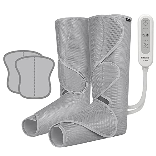 Fit King Compression Boots For Circulation, Leg Massager With Air Compression For Foot Calf, Compression Machine For Edema Fatig