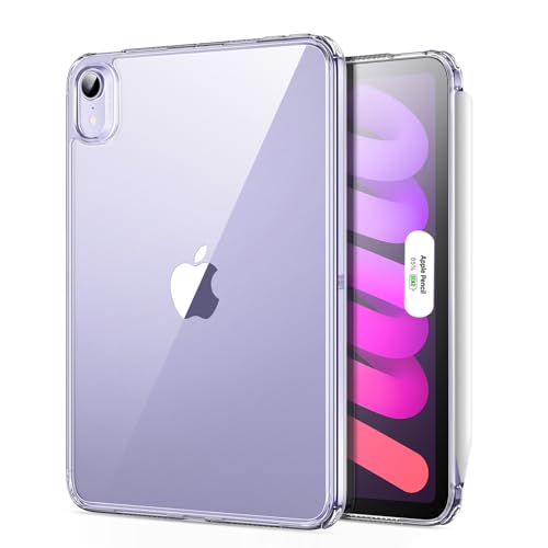 Esr For Ipad Mini 7 A17 Pro Case, Ipad Mini 7Th/6Th Generation Case (2024/2021), Slim And Light, Shock And Drop Protection, Yellowing Resistant, Hard Back, Supports Pencil Pro & Pencil(Usb C), Clear