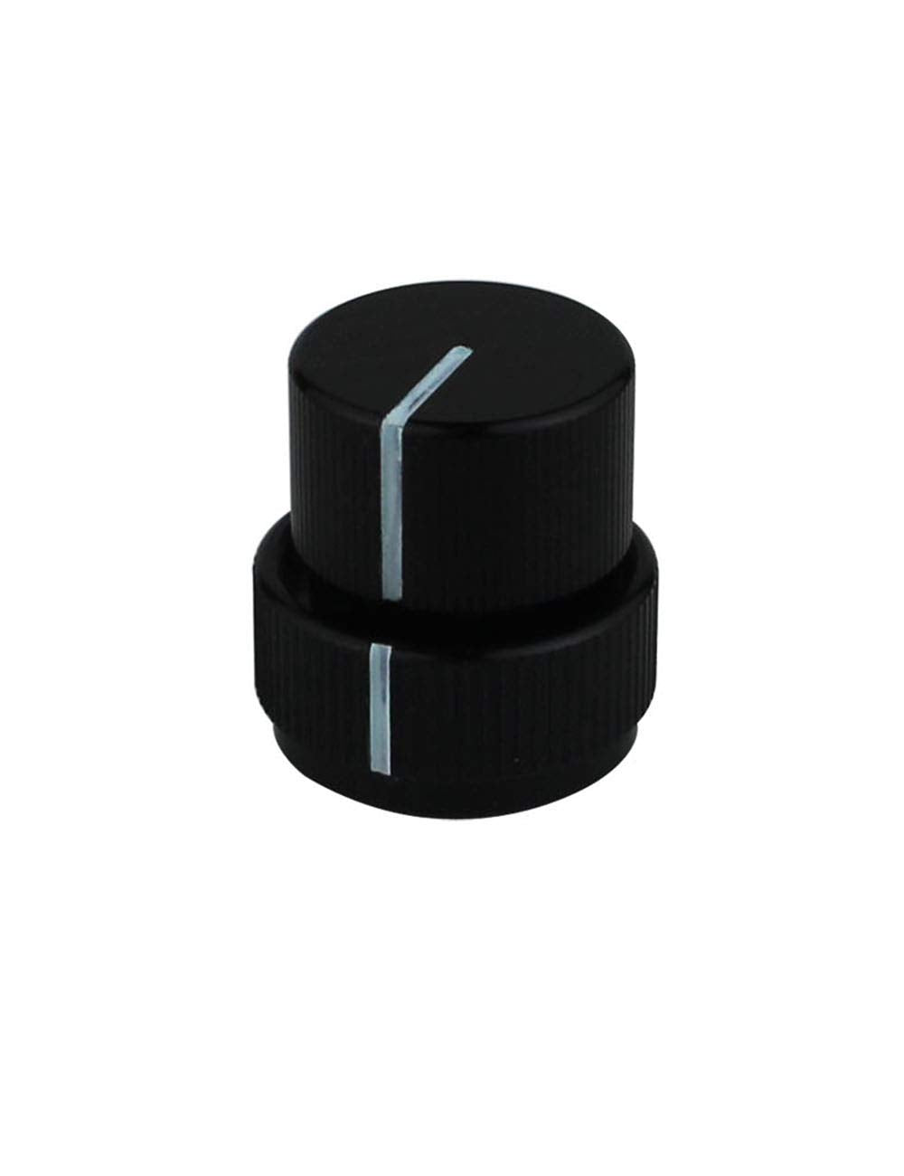 Guyker Guitar Aluminum Dual Concentric Control Knobs   Dome Volume Tone Stacked Knob Replacement For Electric Guitar Or Bass (Bl