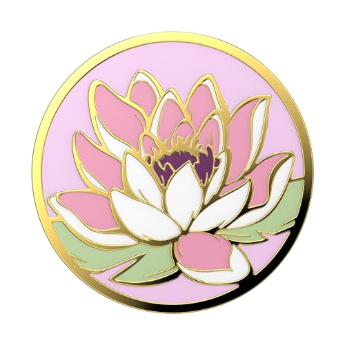 Popsockets Phone Grip With Expanding Kickstand   Enamel Water Lily