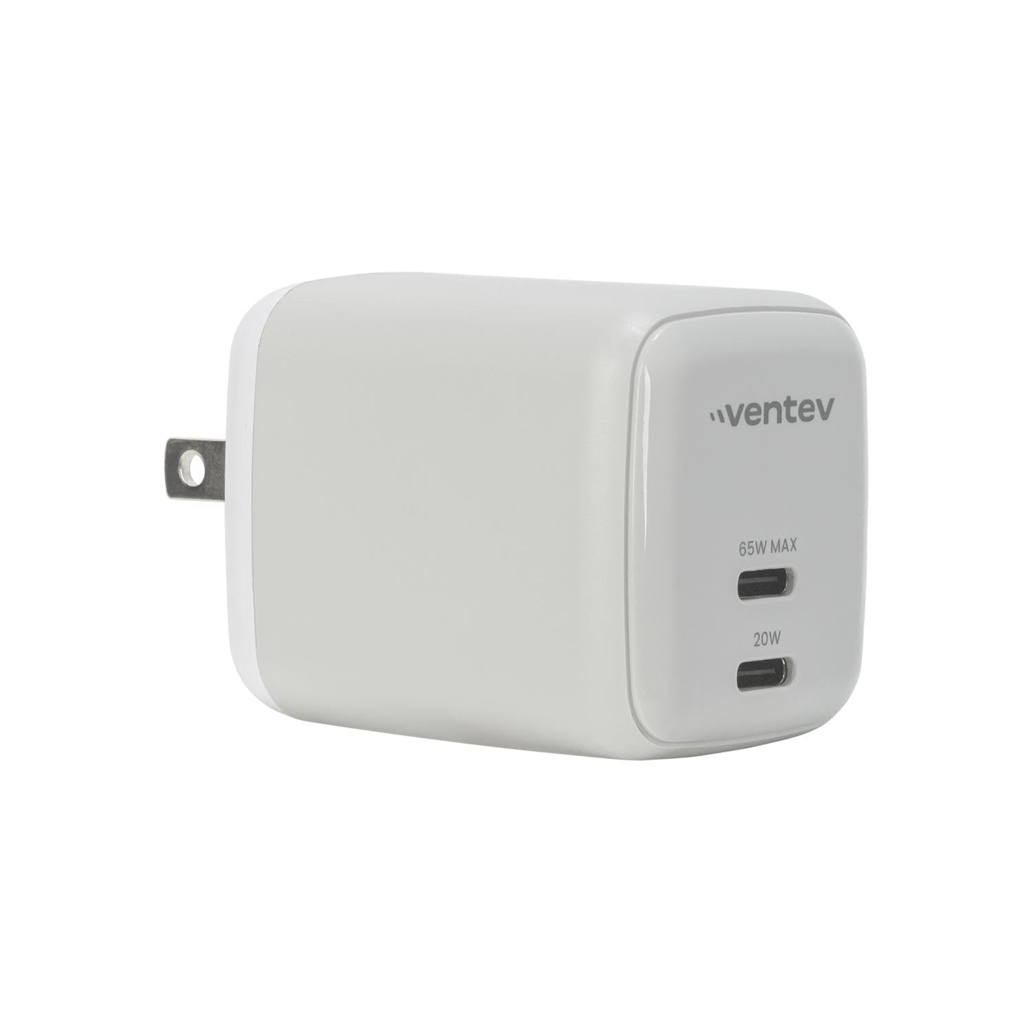 Ventev 65W ULTRAFAST USB C Universal Dual GaN Mini Wall Charger