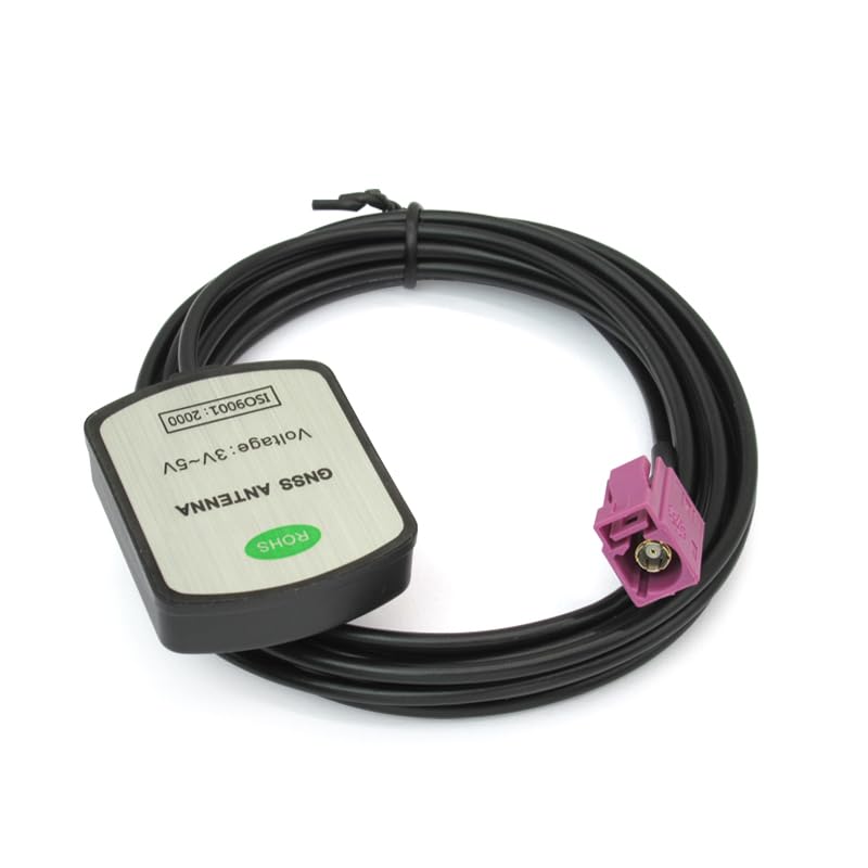 Vehicle Car Waterproof Active Gps Navigation Antenna With Fakra H Pink Connector Compatible With Ford F 150 F 250 F 550 Focus Edge Escape Expedition Explorer Fusion Mustang Taurus Truck Suv