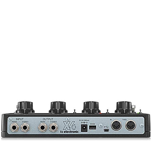 Tc Electronic Ditto X4 Looper Simple And Intuitive Dual Track Guitar Looper Pedal With Powerful Loop Effects